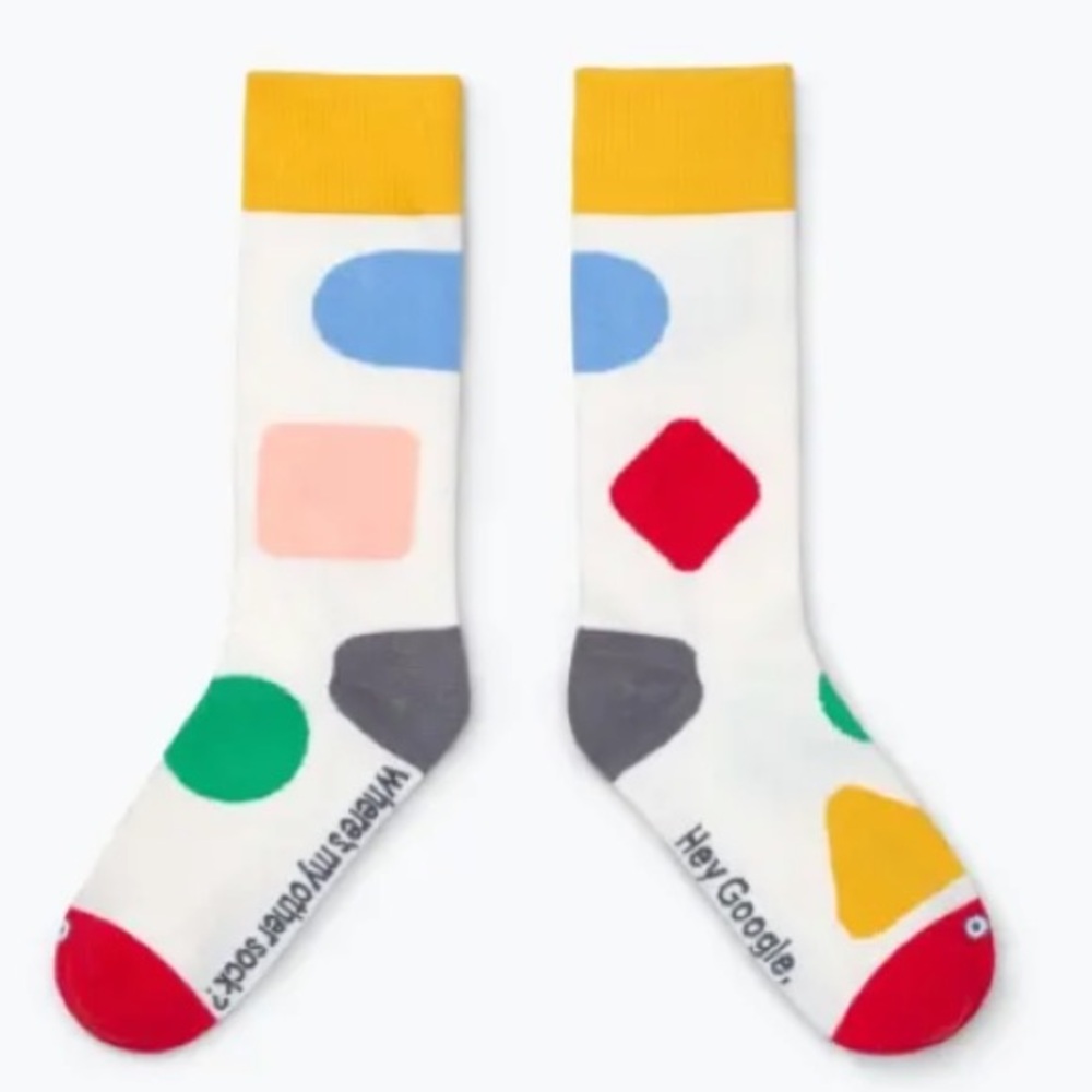Google Socks - Unisex - NEW WITH TAGS!!  men’s 7-12 & women’s 6-11